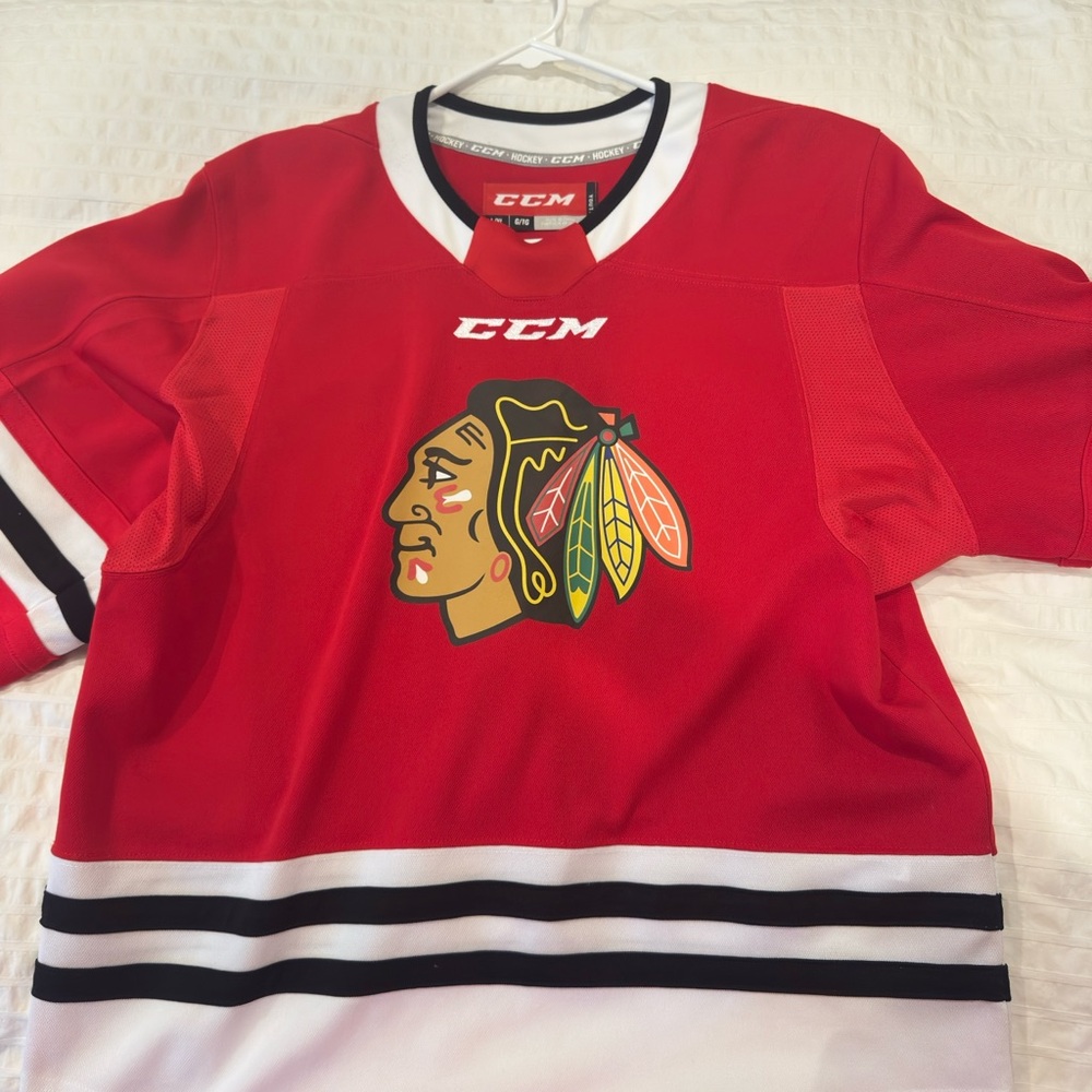 CCM Youth Red and Black Hockey Jersey